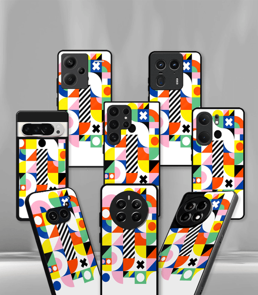 White Artistic Premium Glossy Phone Case