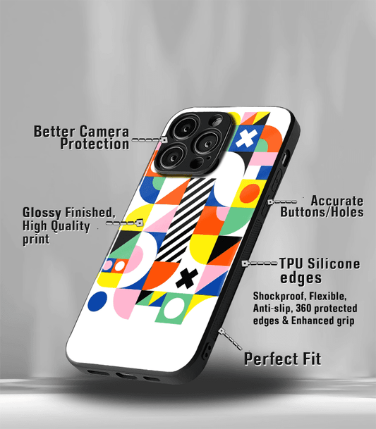White Artistic Premium Glossy Phone Case