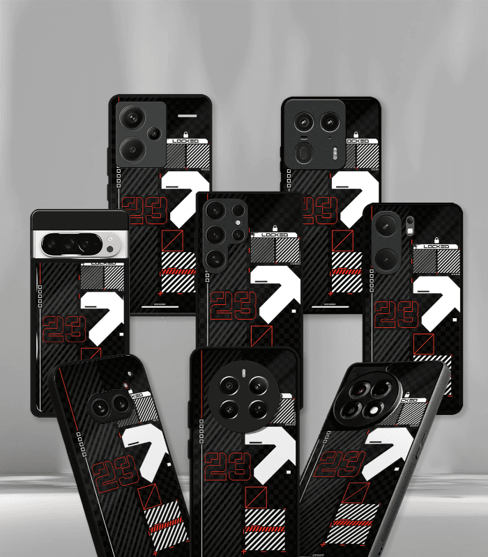 abstract & quirky pattern premium glossy phone case
