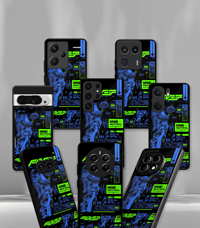 abstract & quirky pattern premium glossy phone case