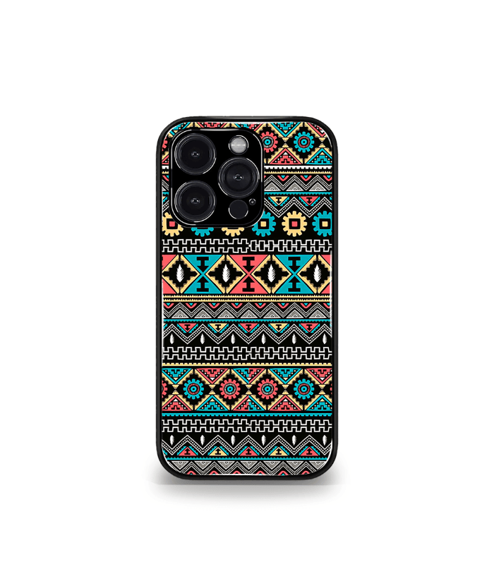 aztec pattern premium glossy phone case