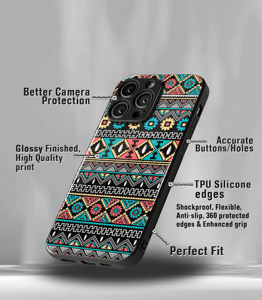 Aztec Pattern Premium Glossy Phone Case