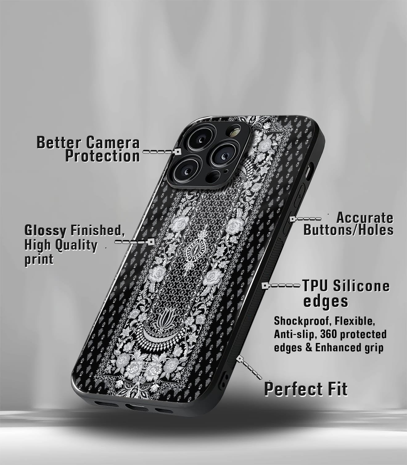 persian mat premium glossy phone case.