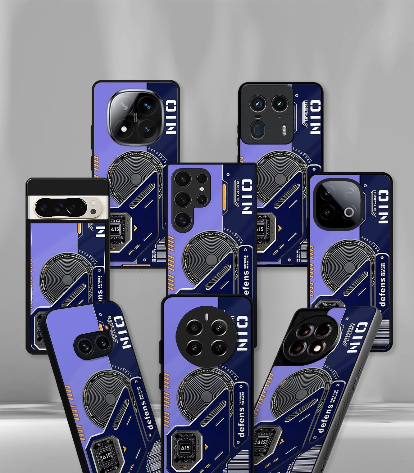 abstract & quirky pattern premium glossy phone case