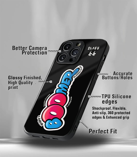 Black Boomer Premium Glossy Phone Case