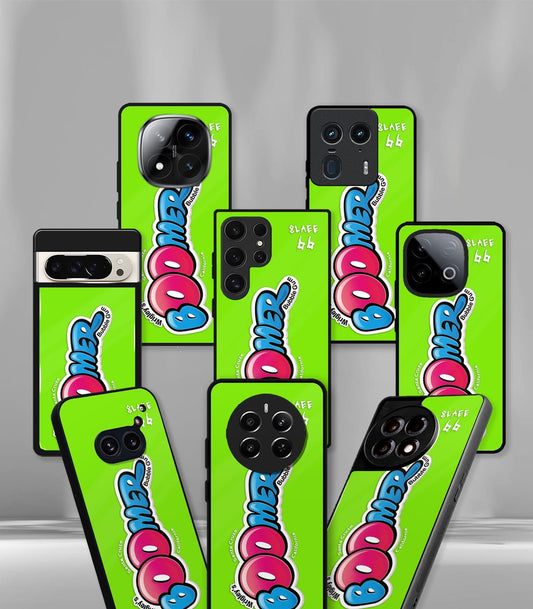 Boomer Neon Green Premium Glossy Phone Case