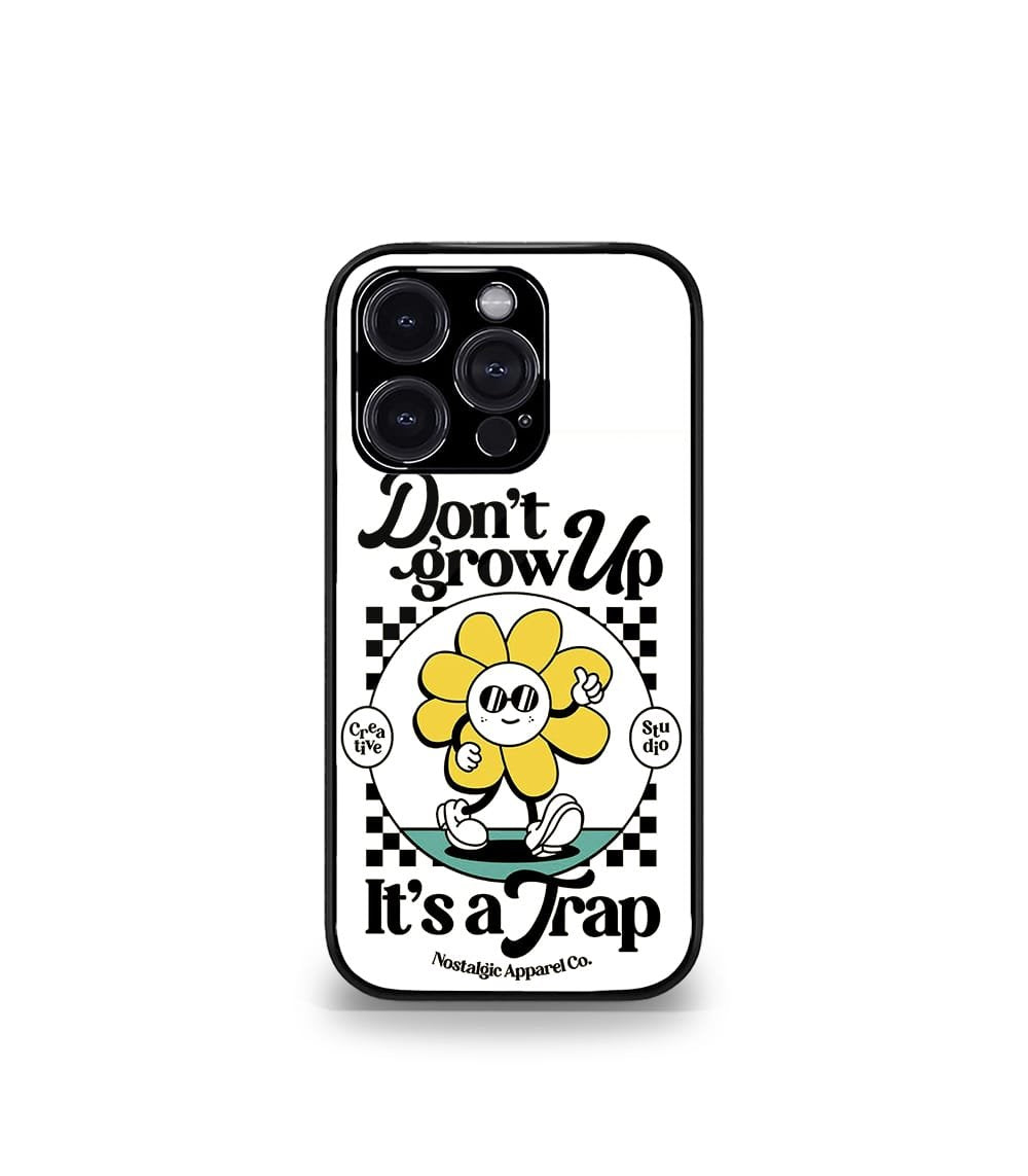don't grow up premium glossy phone case