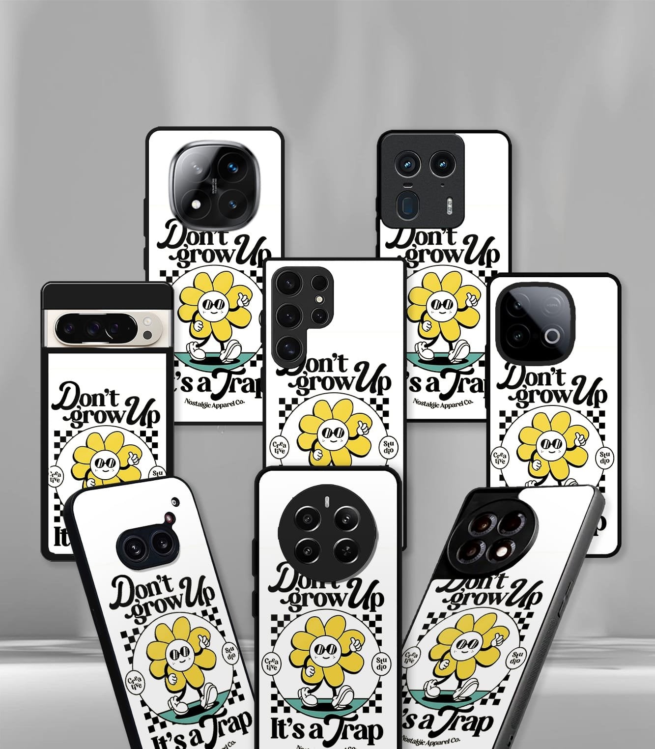 don't grow up premium glossy phone case