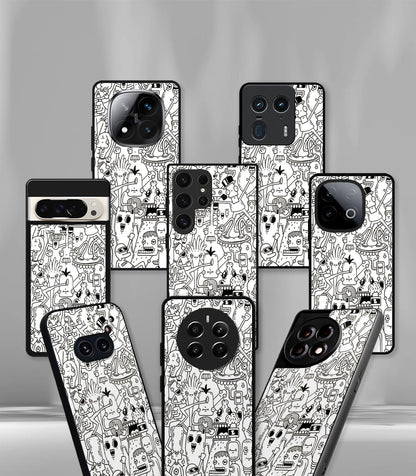 Doodle Art Premium Glossy Phone Case