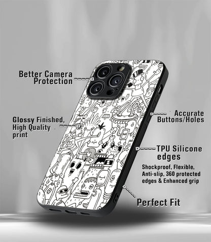 Doodle Art Premium Glossy Phone Case
