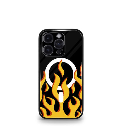 Magsafe Flame Premium Glossy Phone Case