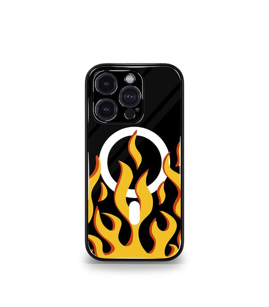 Magsafe Flame Premium Glossy Phone Case