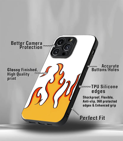 Aesthetic Flame Premium Glossy Phone Case
