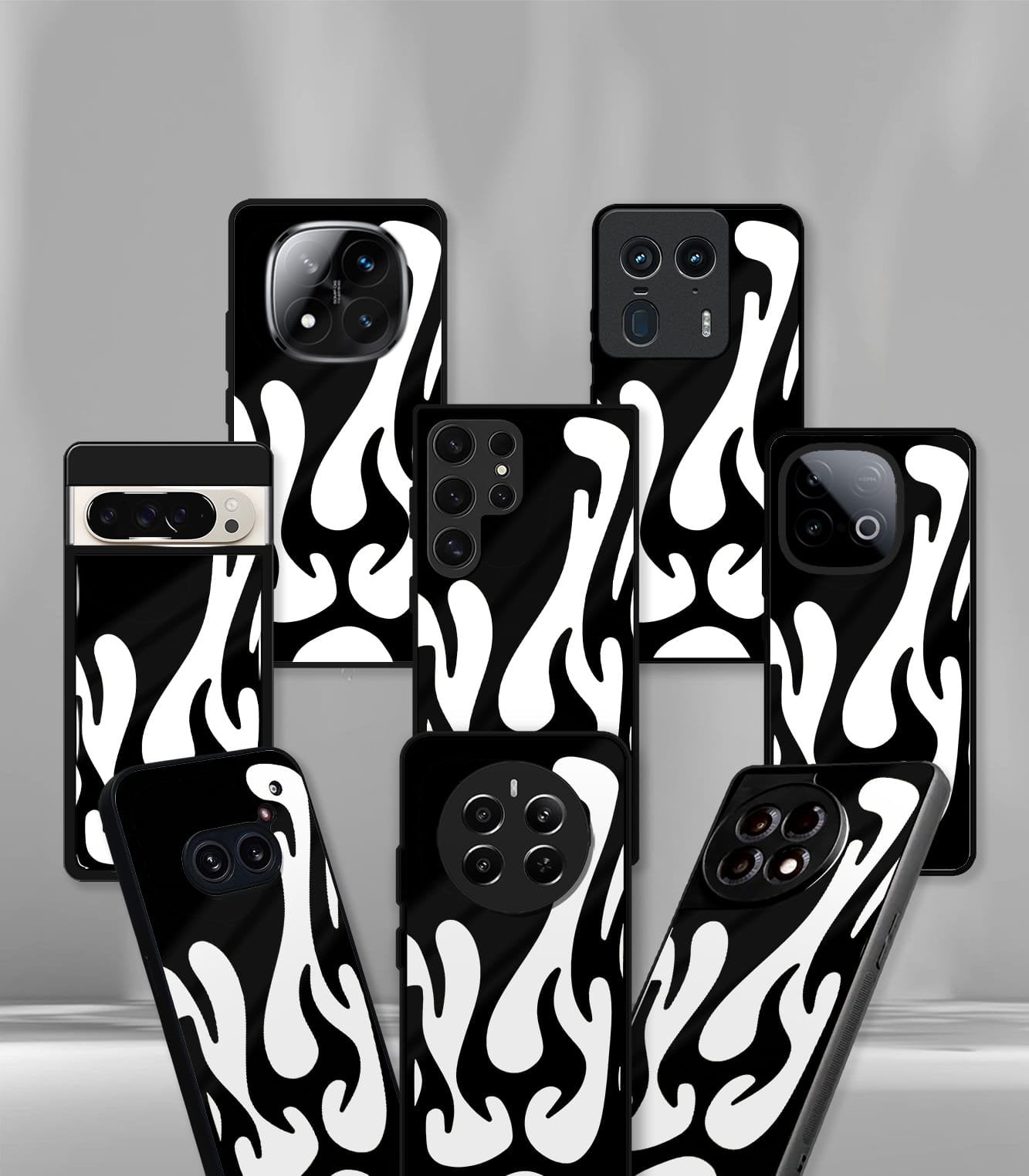 lion face patternic premium glossy phone case