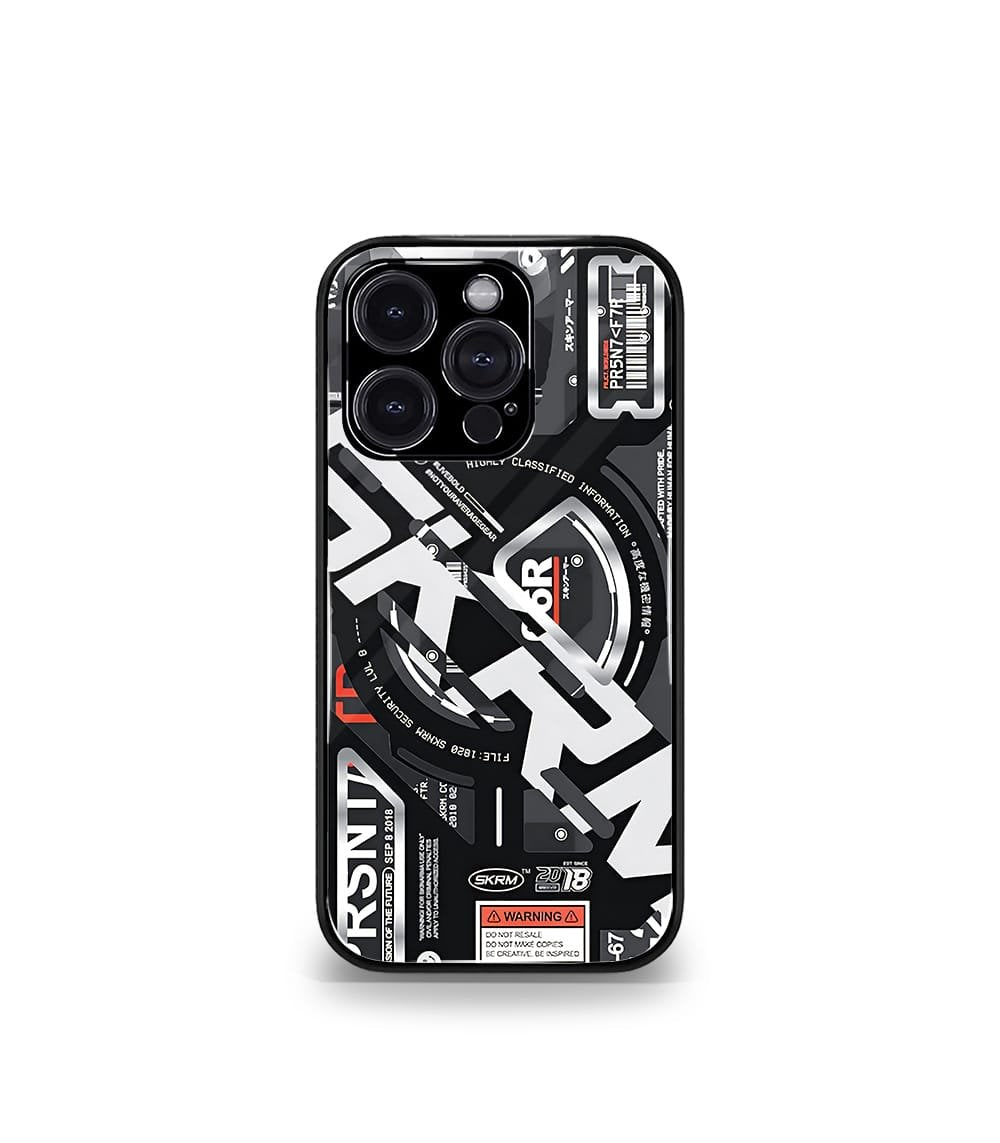 abstract & quirky pattern premium glossy phone case