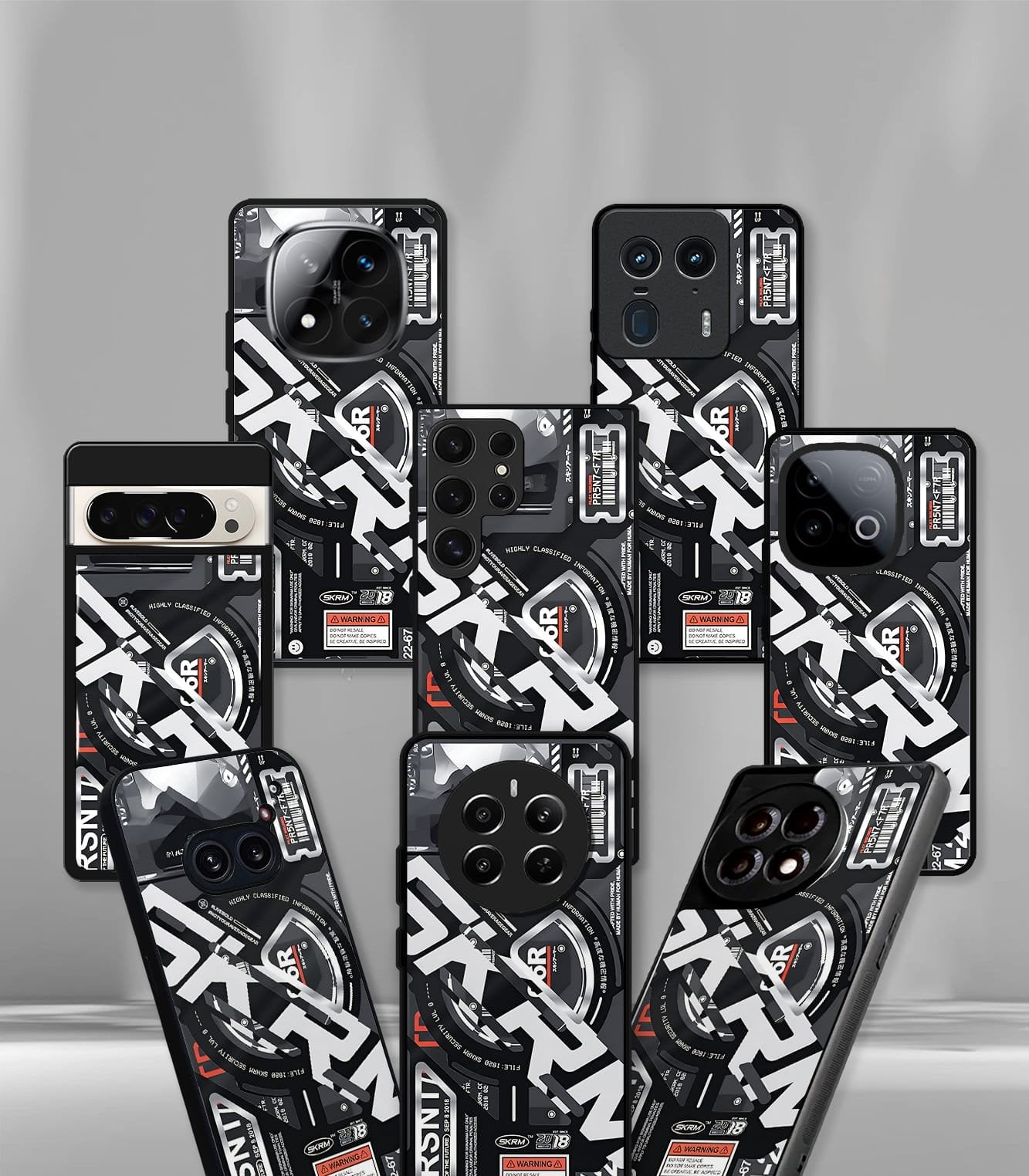 abstract & quirky pattern premium glossy phone case