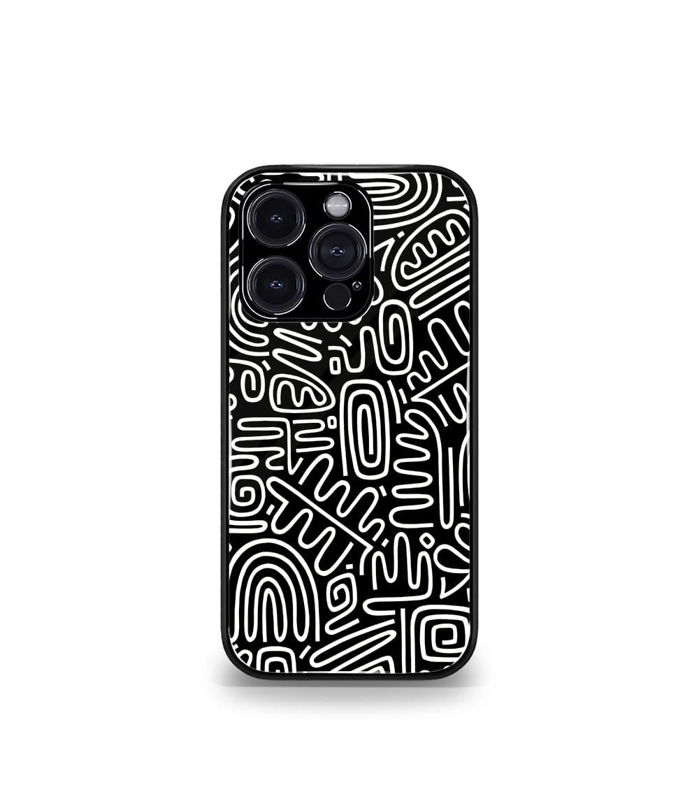 abstract & quirky pattern premium glossy phone case