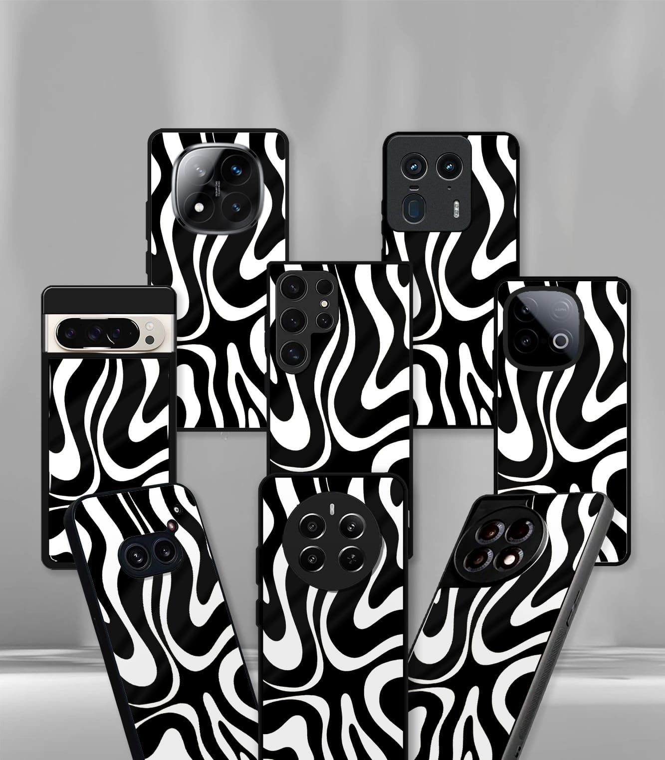 abstract & quirky pattern premium glossy phone case