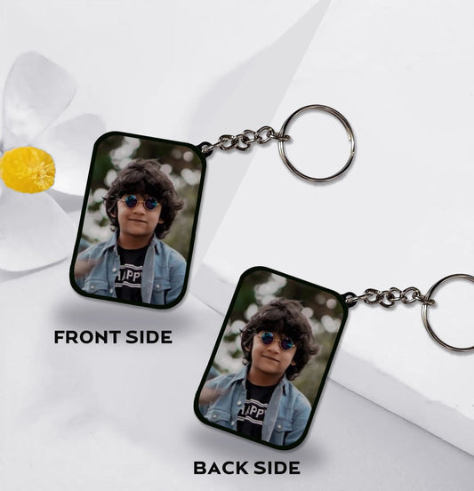 Photo Printed Keychain 2 Sided- Rectangle shape