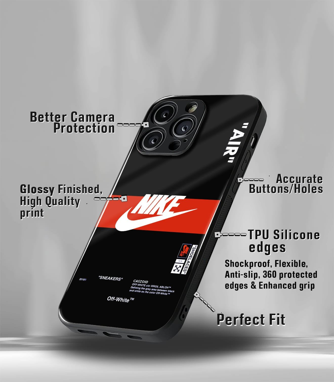 spin off premium glossy phone case compatible for all phone models!