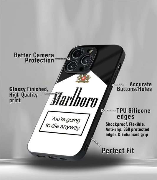 Marlboro Premium glossy Phone Case compatible for all phone models!