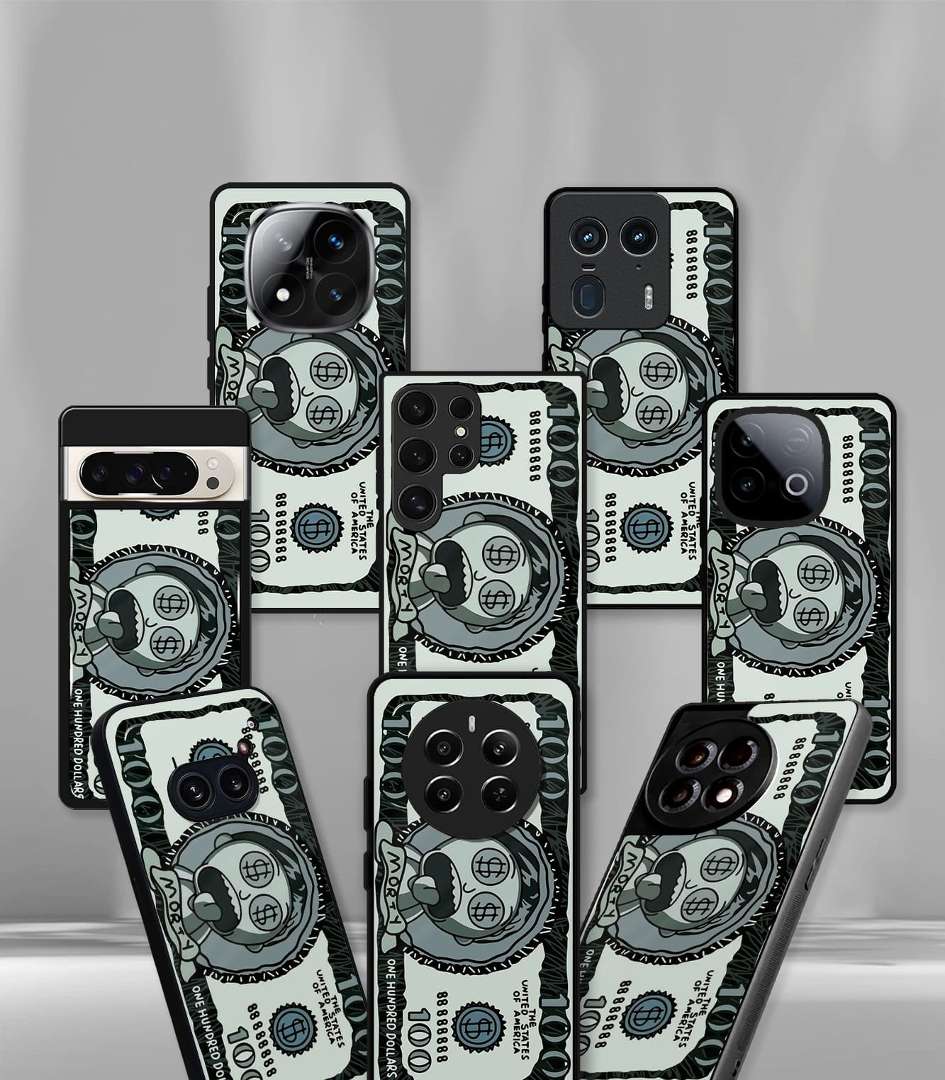 dollar premium glossy phone case compatible for all phone models!