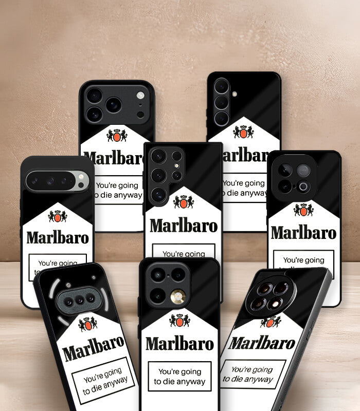 you're going to die anyway cigar premium glossy phone case compatible for all phone models!