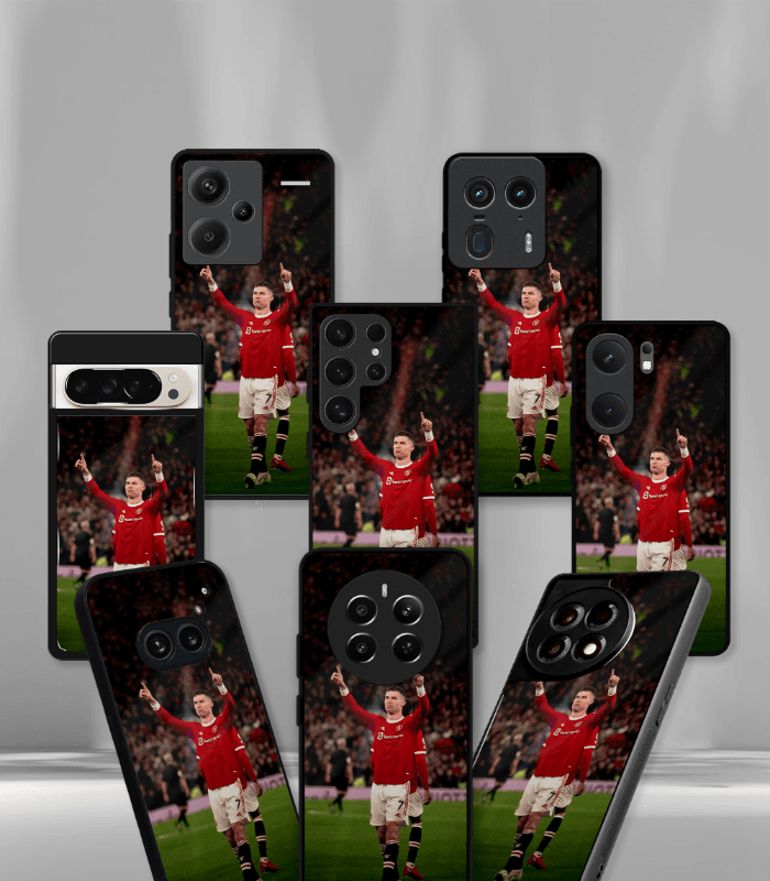 cristiano ronaldo goat cr7 edition premium glossy phone case.