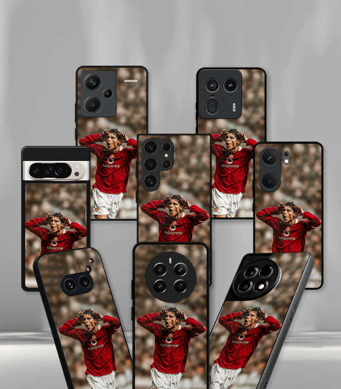 cristiano ronaldo goat cr7 edition premium glossy phone case.