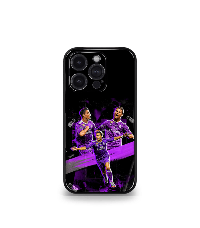 cristiano ronaldo goat cr7 edition premium glossy phone case.