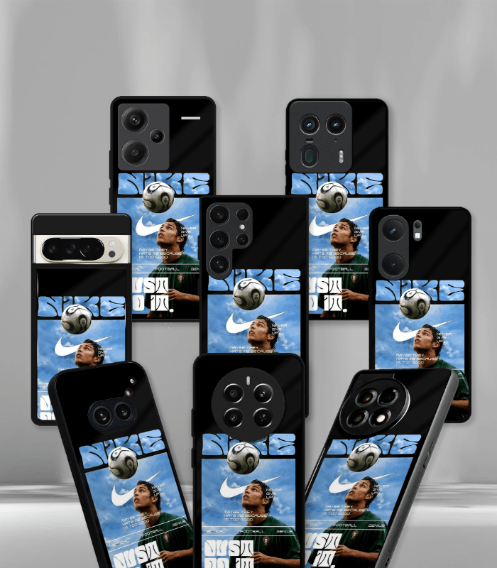 cristiano ronaldo goat cr7 edition premium glossy phone case.
