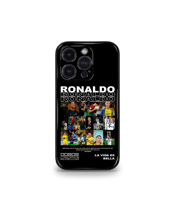 cristiano ronaldo goat cr7 edition premium glossy phone case.
