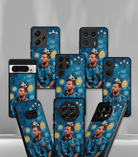 Lionel Messi GOAT edition Premium Glossy Phone Case.