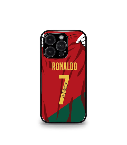 Cristiano Ronaldo GOAT CR7 edition Premium Glossy Phone Case.