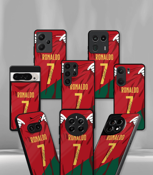 Cristiano Ronaldo GOAT CR7 edition Premium Glossy Phone Case.