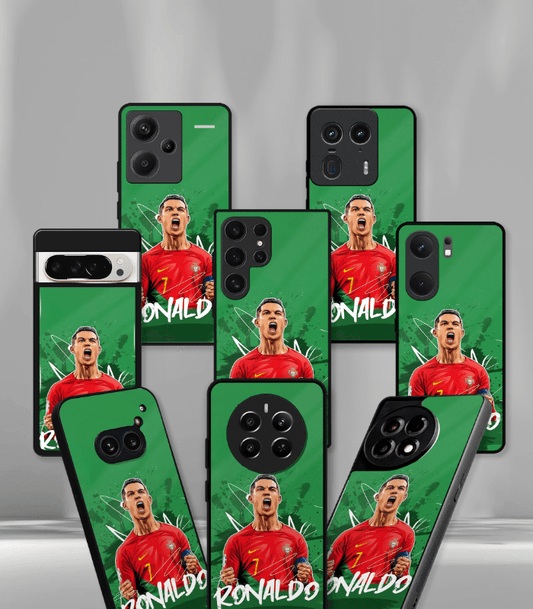Cristiano Ronaldo GOAT CR7 edition Premium Glossy Phone Case.