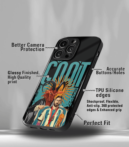Lionel Messi GOAT edition Premium Glossy Phone Case.