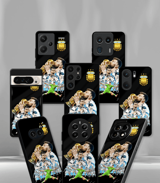 Lionel Messi GOAT edition Premium Glossy Phone Case.