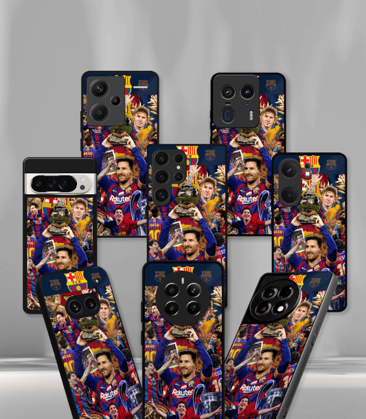 Lionel Messi GOAT edition Premium Glossy Phone Case.
