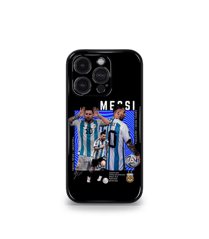Lionel Messi GOAT edition Premium Glossy Phone Case.