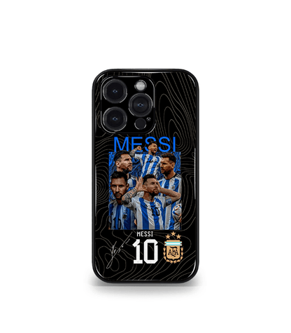 Lionel Messi GOAT edition Premium Glossy Phone Case.