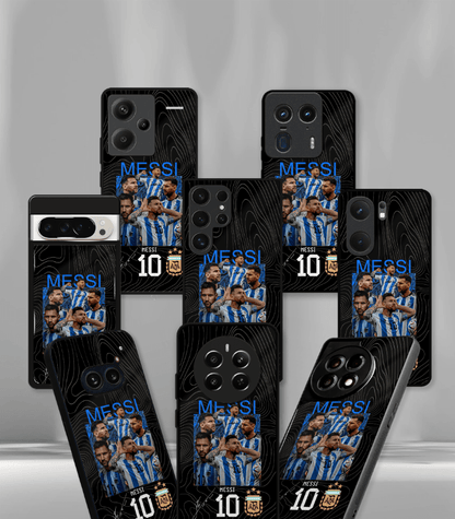 Lionel Messi GOAT edition Premium Glossy Phone Case.