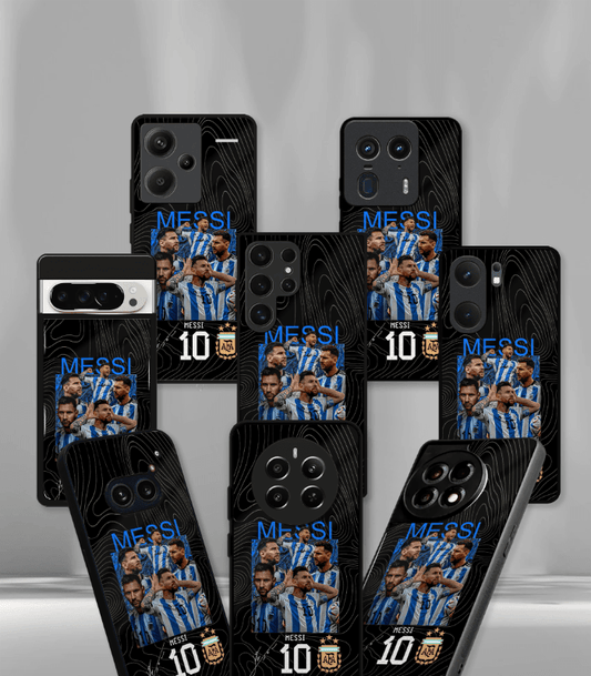 Lionel Messi GOAT edition Premium Glossy Phone Case.