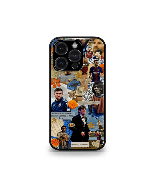 Lionel Messi GOAT edition Premium Glossy Phone Case.