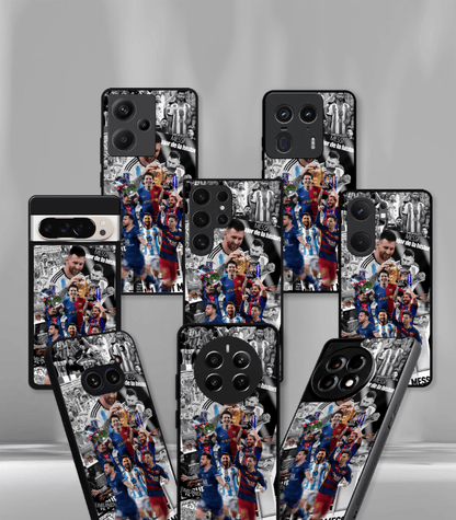 Lionel Messi GOAT edition Premium Glossy Phone Case.