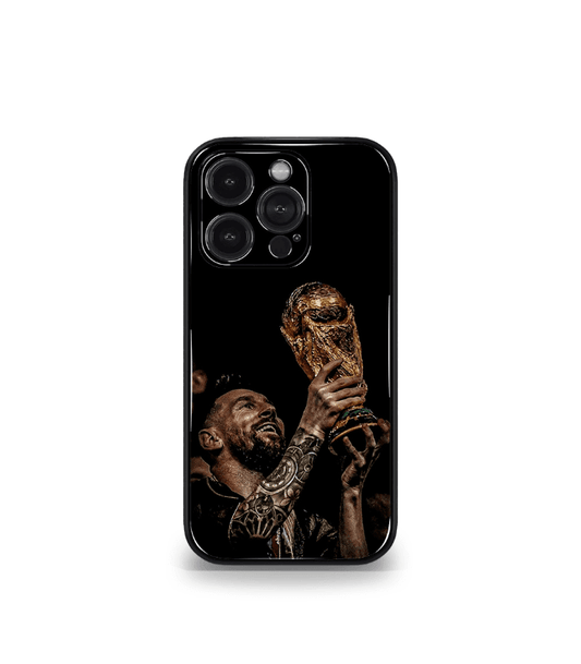 Lionel Messi GOAT edition Premium Glossy Phone Case.