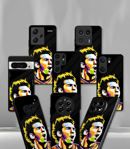 Lionel Messi Artistic edition Premium Glossy Phone Case.