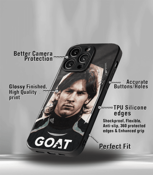 Lionel Messi Vintage edition Premium Glossy Phone Case.