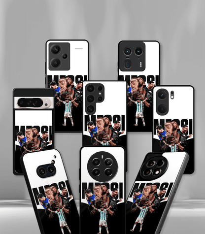Lionel Messi GOAT edition Premium Glossy Phone Case.