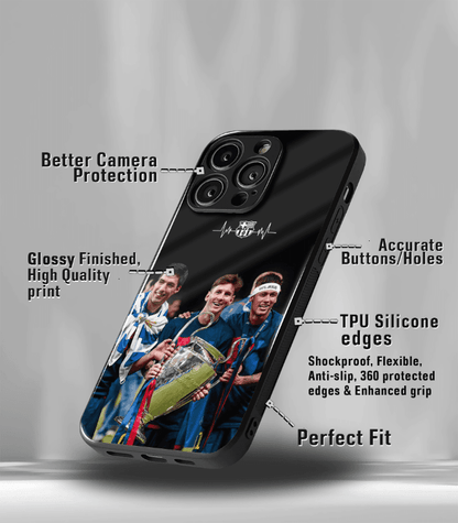 Lionel Messi GOAT edition Premium Glossy Phone Case.